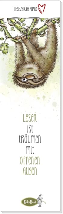Lesen ist Träumen mit offenen Augen (Lesezeichenblock): Lesezeichenblock mit 12 Motiven - Klebebindung Living & Furnishing