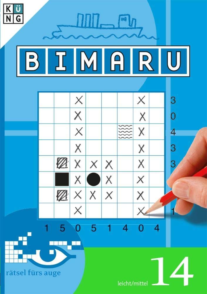Bimaru 14 - Schiffe versenken: Rätsel fürs Auge (Bimaru Taschenbuch: Logik-Rätsel) Manga