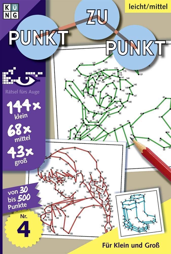 Punkt zu Punkt Rätselbuch Nr. 04: Rätsel fürs Auge Manga