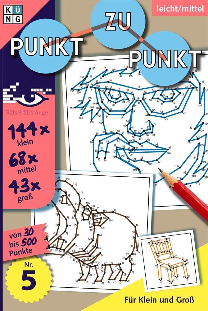 Punkt zu Punkt Rätselbuch Nr. 05: Rätsel fürs Auge Manga