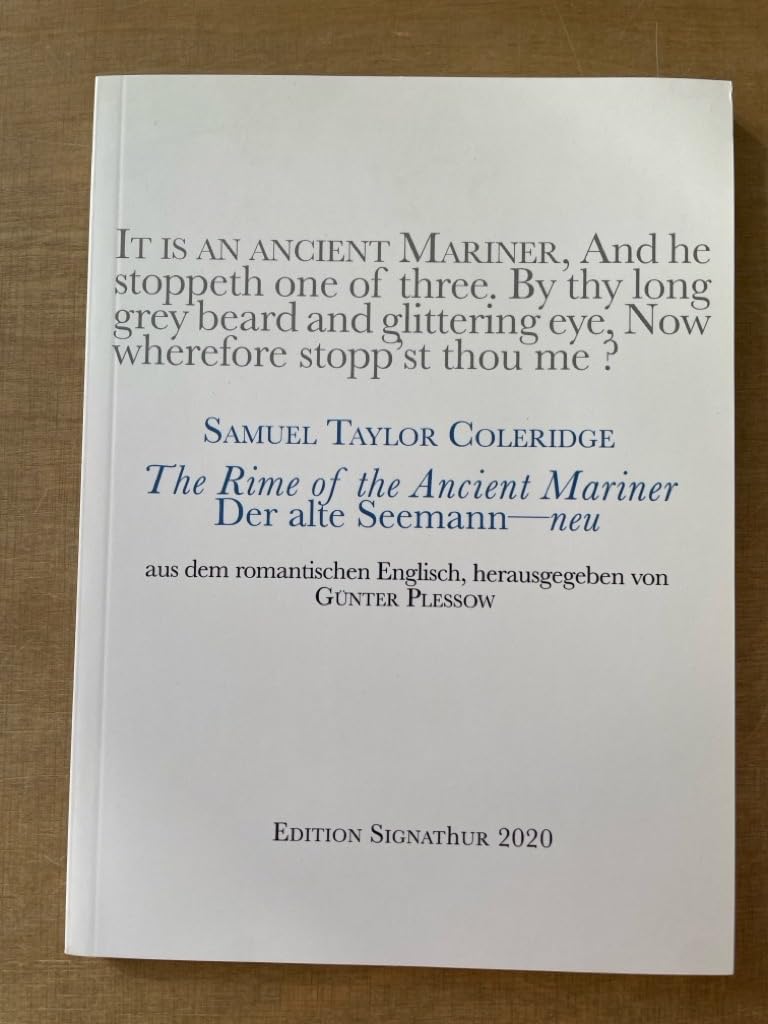 THE RIME OF THE ANCIENT MARINER -- DER ALTE SEEMANN, neu: Aus dem romantischen Englisch von Günter Plessow book