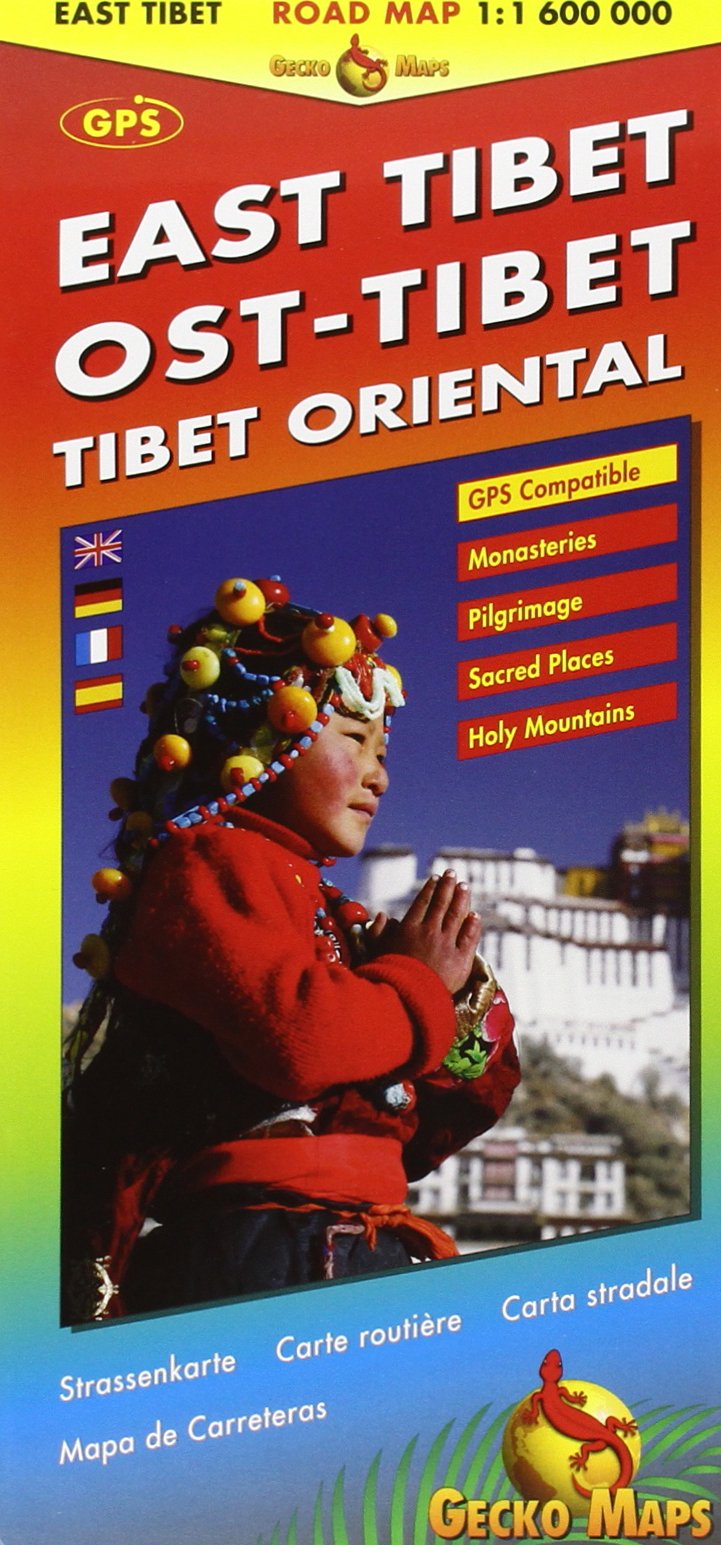 Ost-Tibet Strassenkarte 1:1 600 000: East Tibet / Tibet oriental; Monasteries, Pilgrimage, Sacred Places, GPS-Compatible / Index (Road Map) Business & Technology