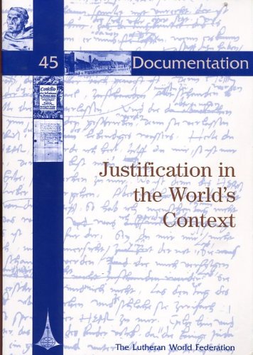 Justification in the World's Context (Documentation, 45) Books