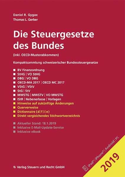 Die Steuergesetze des Bundes 2019: inkl. OECD-Musterabkommen Law