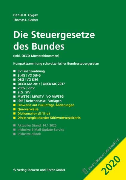 Die Steuergesetze des Bundes 2020: inkl. OECD-Musterabkommen Law