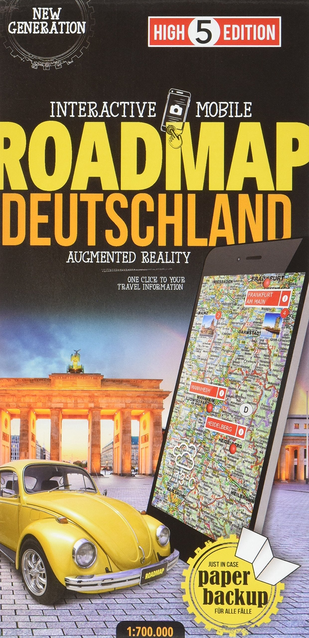 Interactive Mobile ROADMAP Deutschland: Strassenkarte Deutschland 1:700 000: Strassenkarte Deutschland 1:700 000. New Generation (High 5 Edition ROADMAP Collection) Leisure, Home & Garden