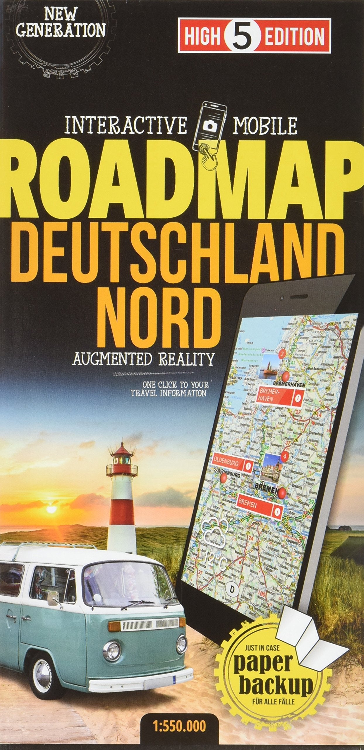 Interactive Mobile ROADMAP Deutschland Nord: Strassenkarte Deutschland Nord 1:550 000: Strassenkarte Deutschland Nord 1:550 000. New Generation (High 5 Edition ROADMAP Collection) Leisure, Home & Garden