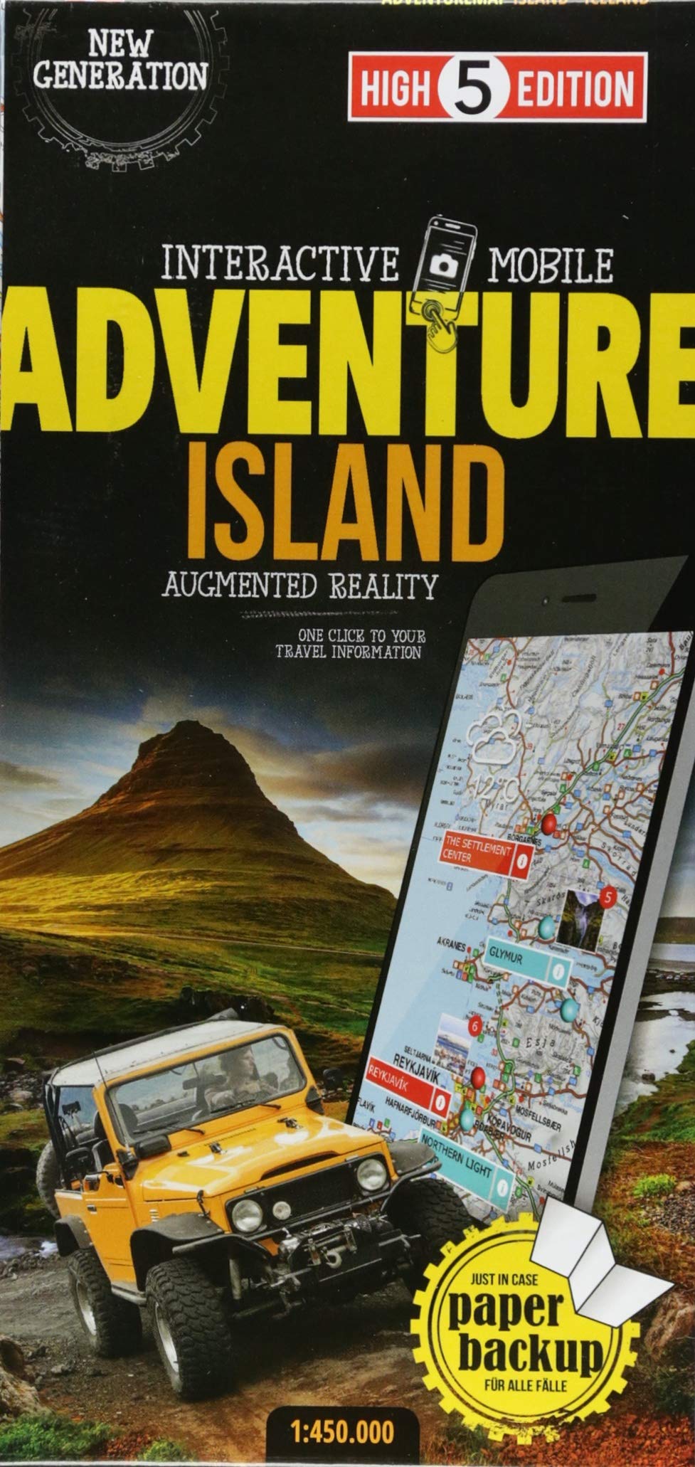 Adventure Map Island 1:450 000 Leisure, Home & Garden