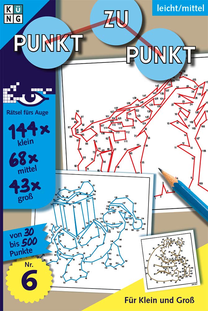 Punkt zu Punkt Rätselbuch Nr. 06: Rätsel fürs Auge Leisure & Fun