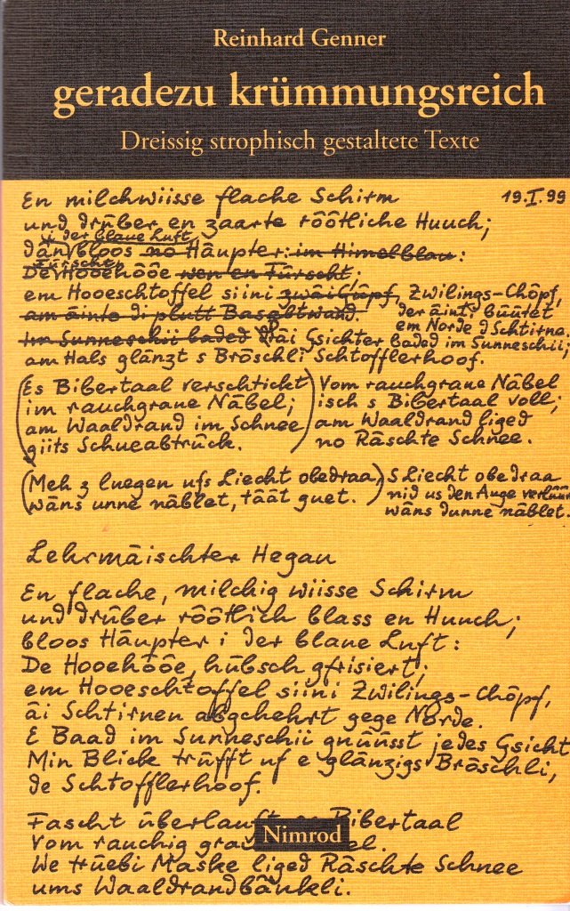 geradezu krümmungsreich: Dreissig strophisch gestaltete Texte Books