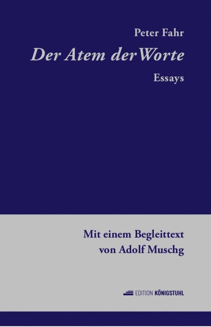 Der Atem der Worte: Essays. Mit einem Begleittext von Adolf Muschg Contemporary literature