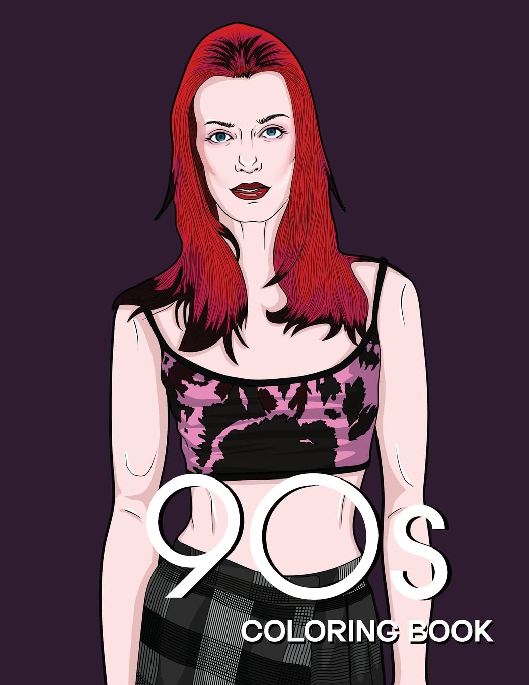 90s FASHION COLORING BOOK: A Fashion Coloring Book for adults and teenagers Film, Art & Culture