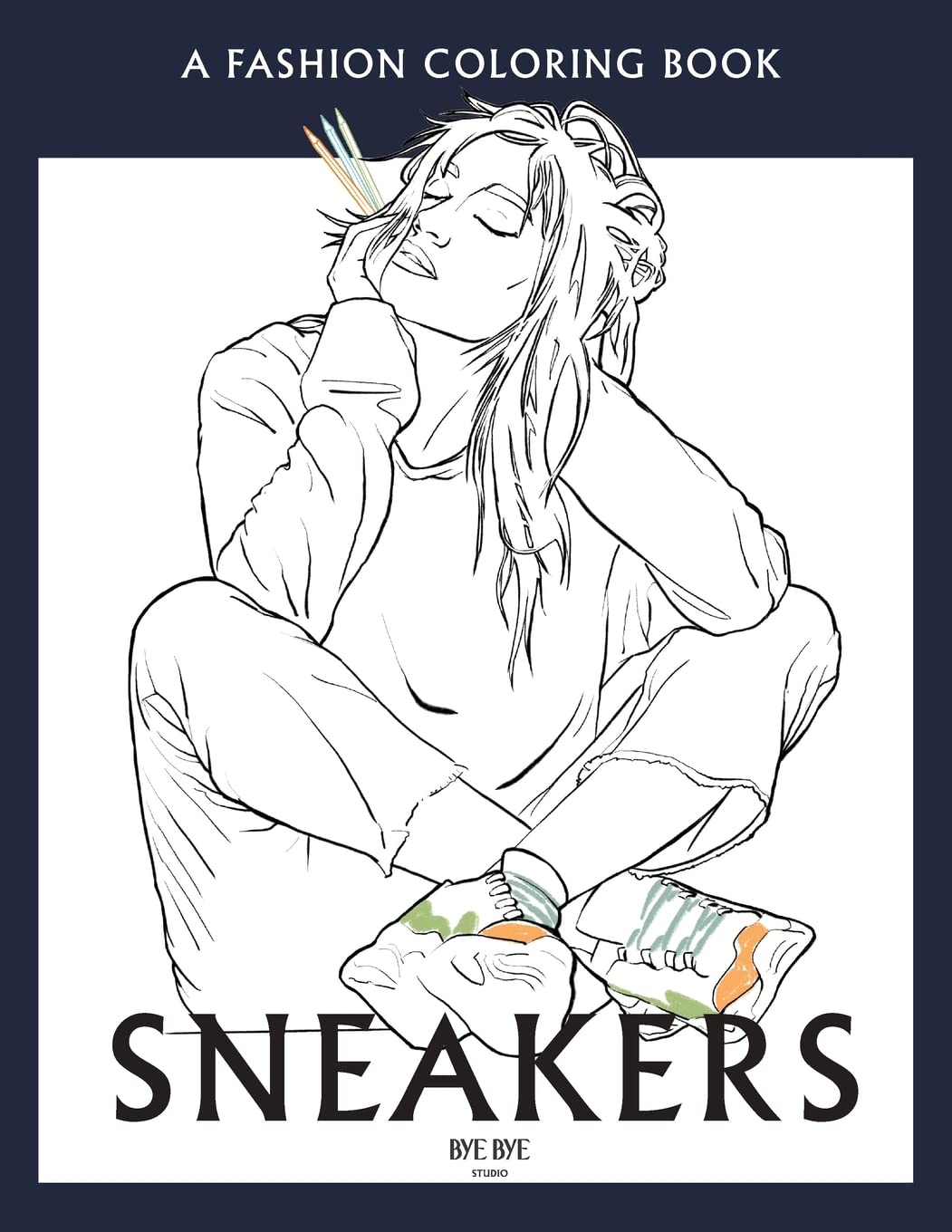 Sneakers: A coloring book for adults and teenager Film, Art & Culture