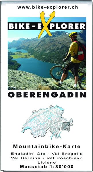 Bike-Explorer Karte Oberengadin: Mountainbike-Karte für die Region Oberengadin (Engiadin' Ota, Val Bregalia, Val Bernina, Val Poschiavo und Livigno). 1:80000 Leisure, Home & Garden