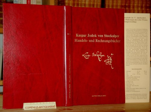 Handels- und Rechnungsbücher Kaspar Jodok von Stockalper Books