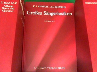 Großes Sängerlexikon Arts & Music