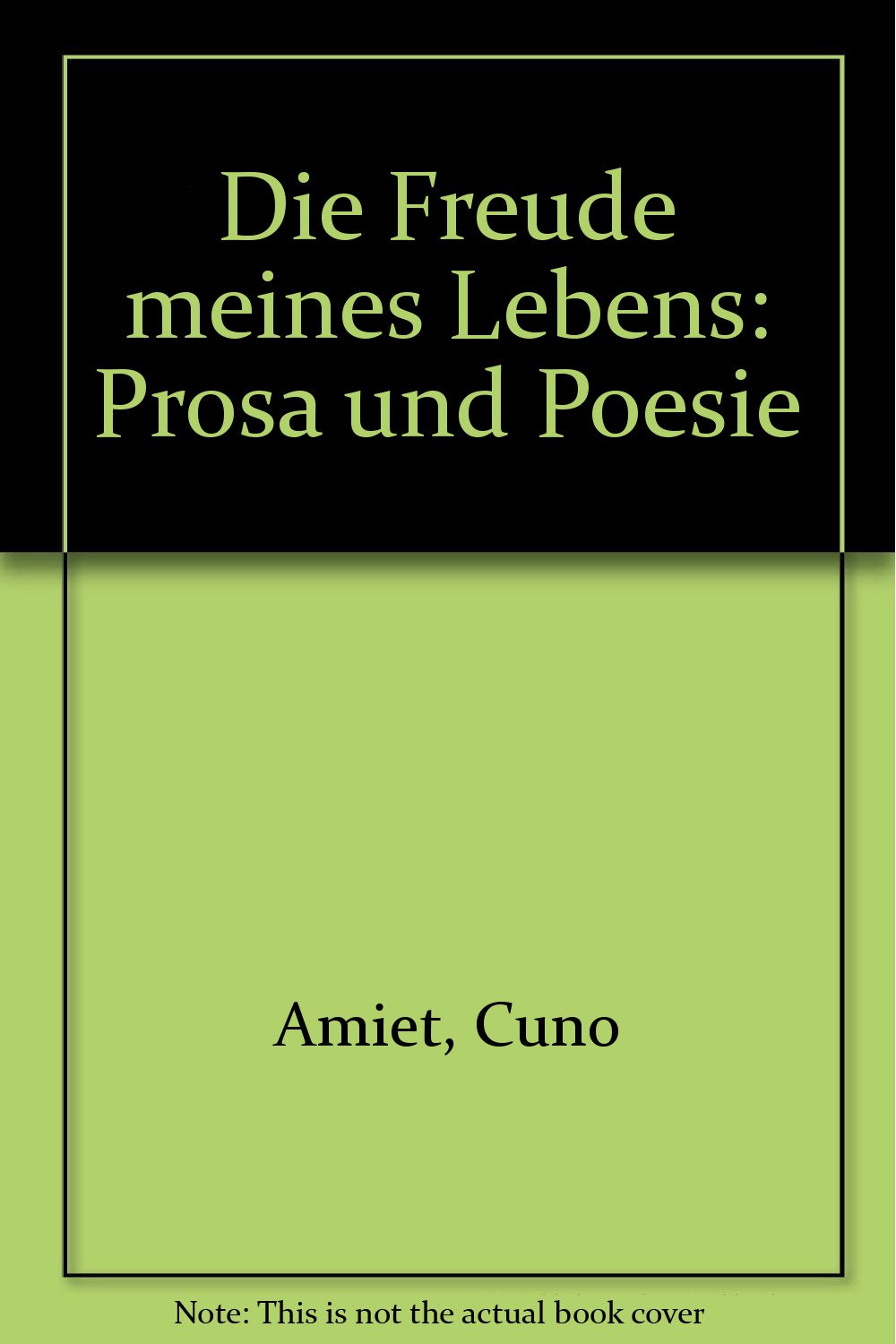 Die Freude meines Lebens: Prosa und Poesie (German Edition) Books