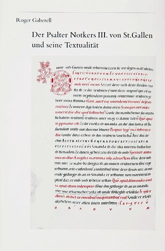 Der Psalter Notkers III. von St. Gallen und seine Textualität Contemporary literature