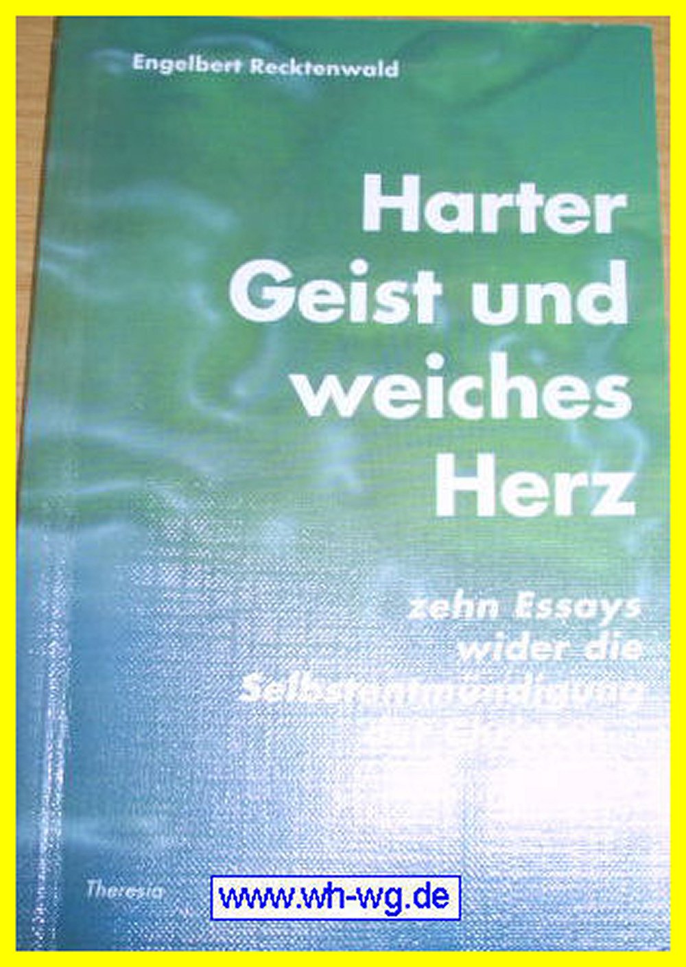 Harter Geist und weiches Herz: Zehn Essays wider die Selbstentmündung der Christen... Philosophy