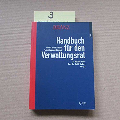 Handbuch für den Verwaltungsrat. Für die professionelle Verwaltungsratstätigkeit Books