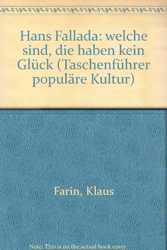 Hans Fallada "Welche sind, die haben kein Glück" Manga