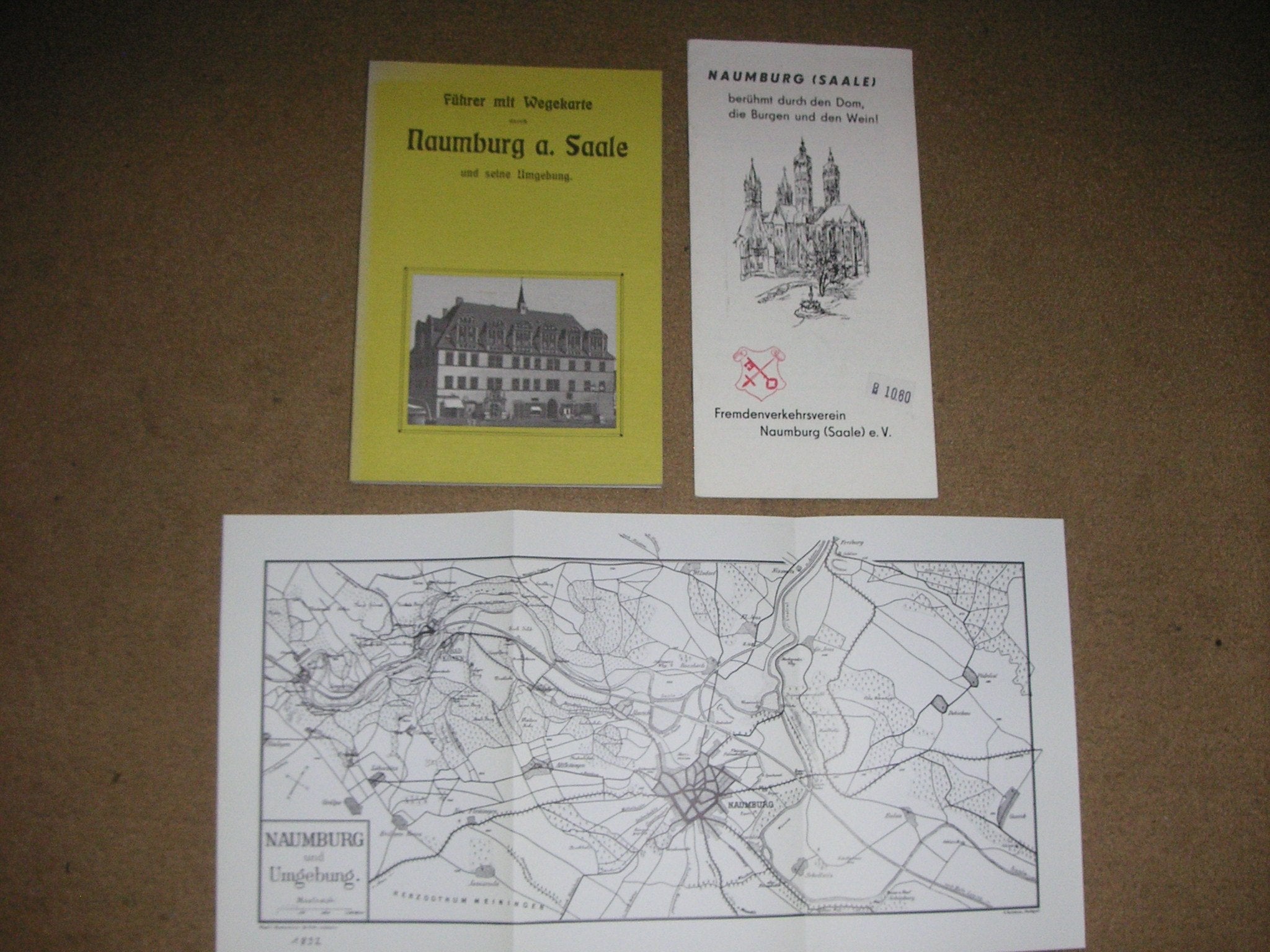 Führer mit Wegkarte durch Naumburg a. Saale und seine Umgebung Maps & Plans