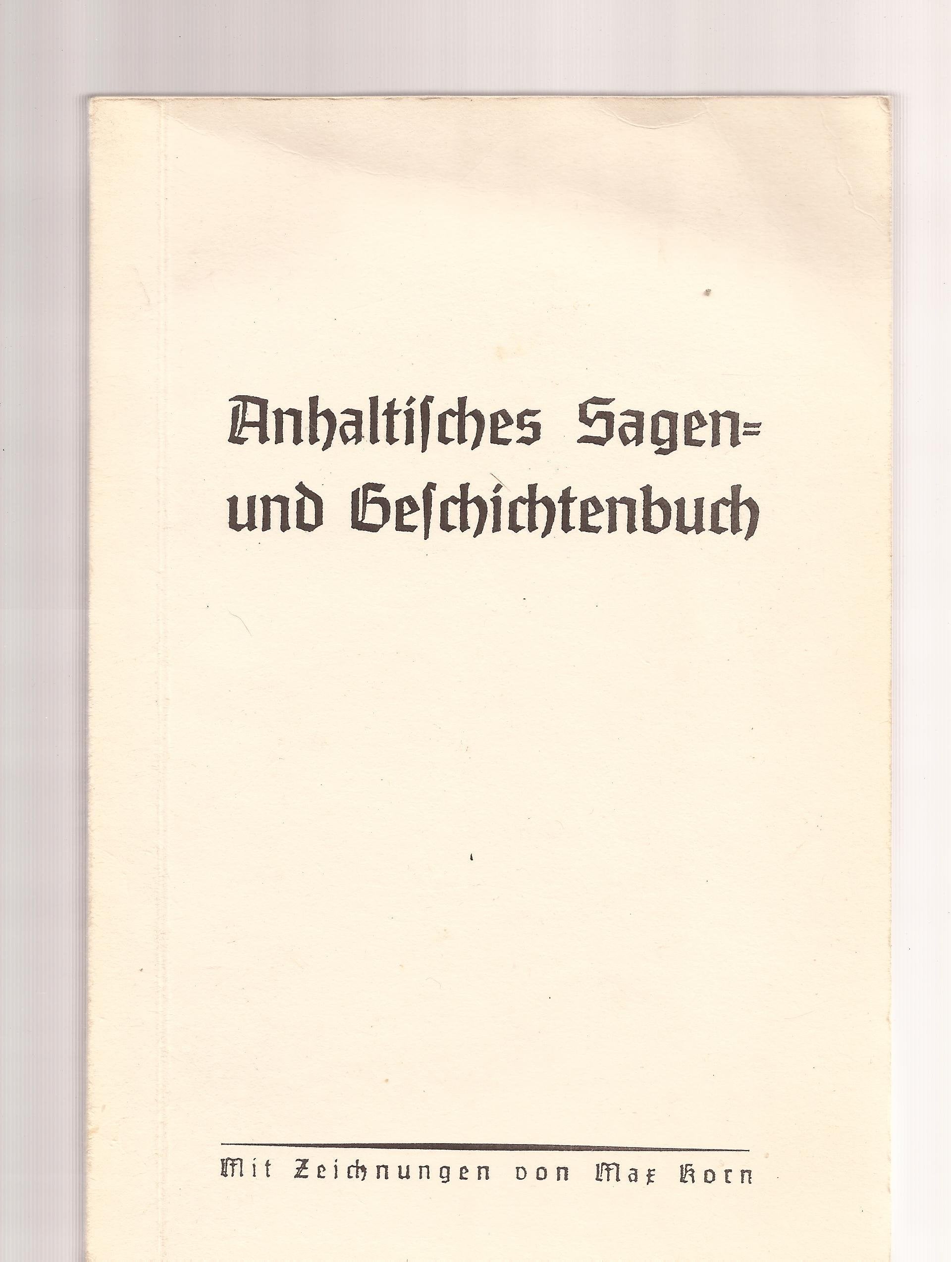Product Image: Anhaltisches Sagen- und Geschichtenbuch