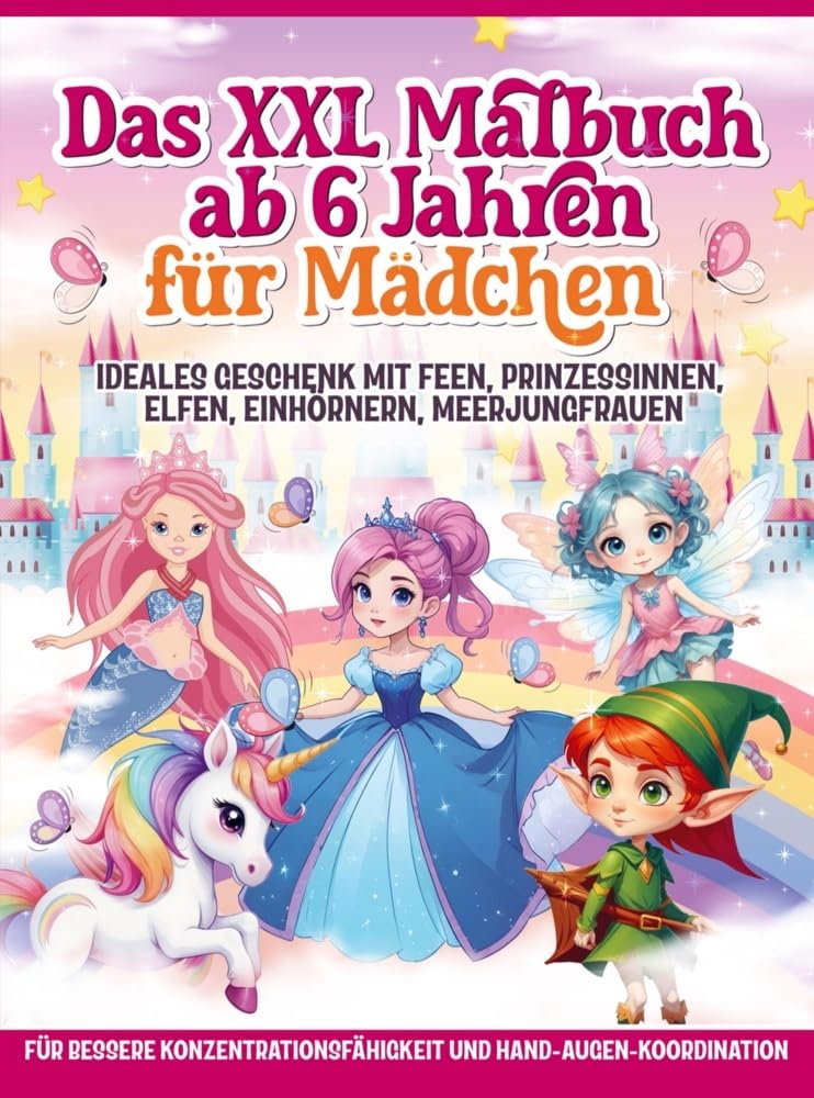 Das XXL Malbuch ab 6 Jahren für Mädchen Law
