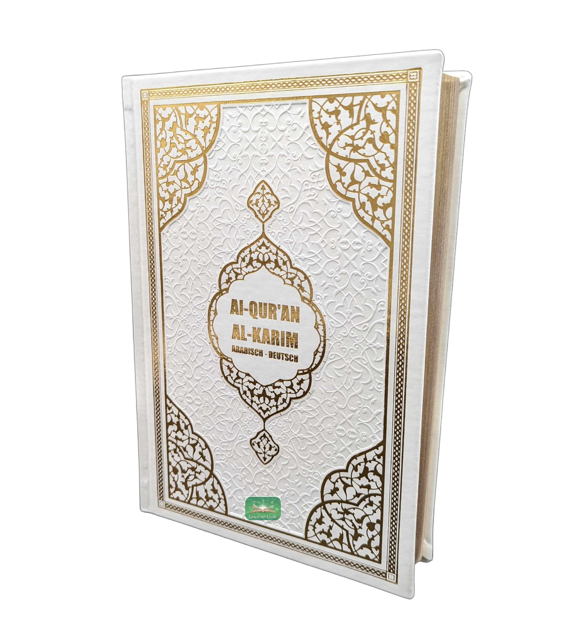 Der edle Koran, Quran - Arabisch-Deutsch, Frank Bubenheim, Weiß - Gold, Hochwertig Religion & Esotericism