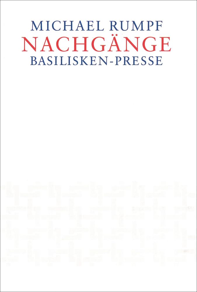 Nachgänge: Nachgetragene Vorbehalte (Nebensachen und Seitenblicke) Contemporary literature