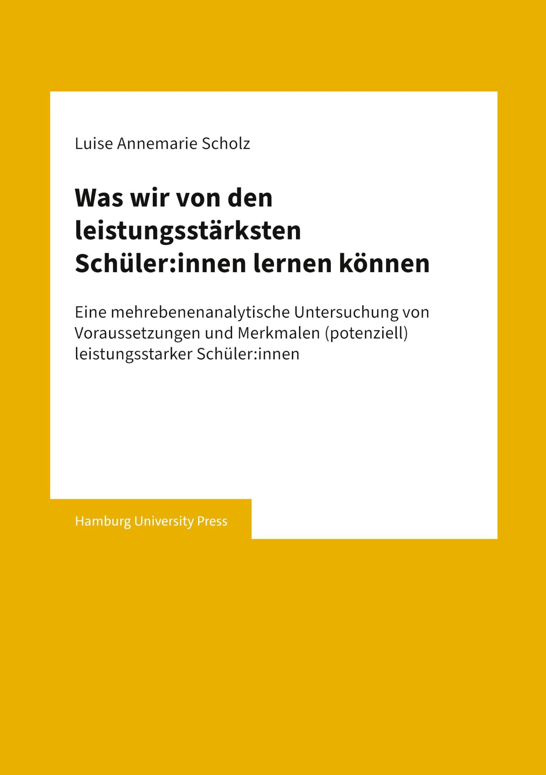 Was wir von den leistungsstärksten Schüler:innen lernen können Contemporary literature