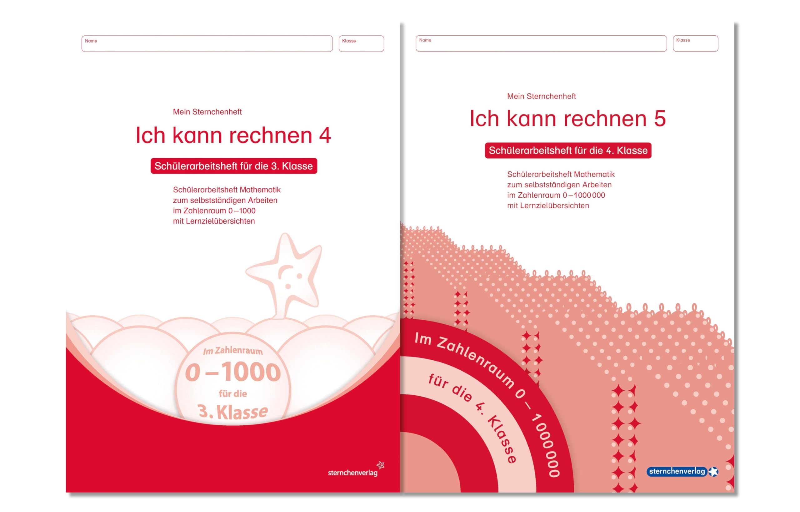 Ich kann rechnen 4 und 5 - 2 Schülerarbeitshefte für die 3. und 4. Klasse: Meine Sternchenhefte Mathematik für das selbstständige Arbeiten im ... bis 1 000 000 mit Lernzielübersichten im Set Learning & Reference