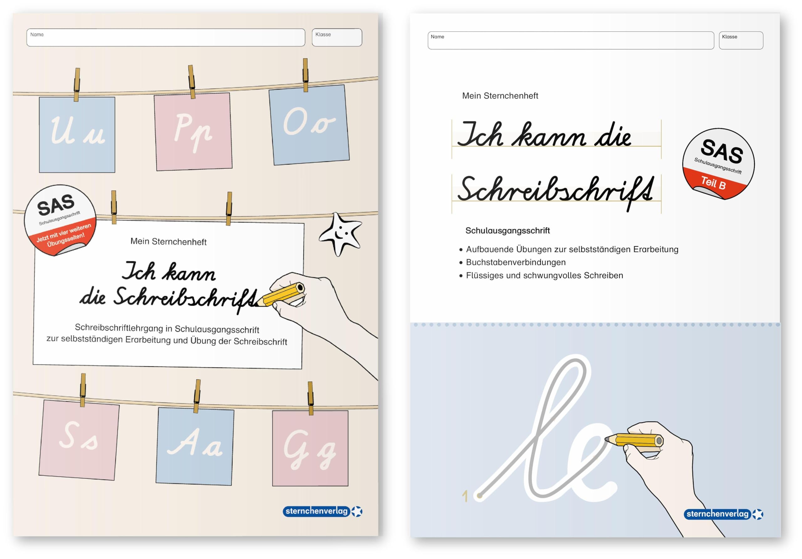 Ich kann die Schreibschrift + Übungsheft zu den Buchstabenverbindungen -Schulausgangsschrift - 2 Hefte Learning & Reference