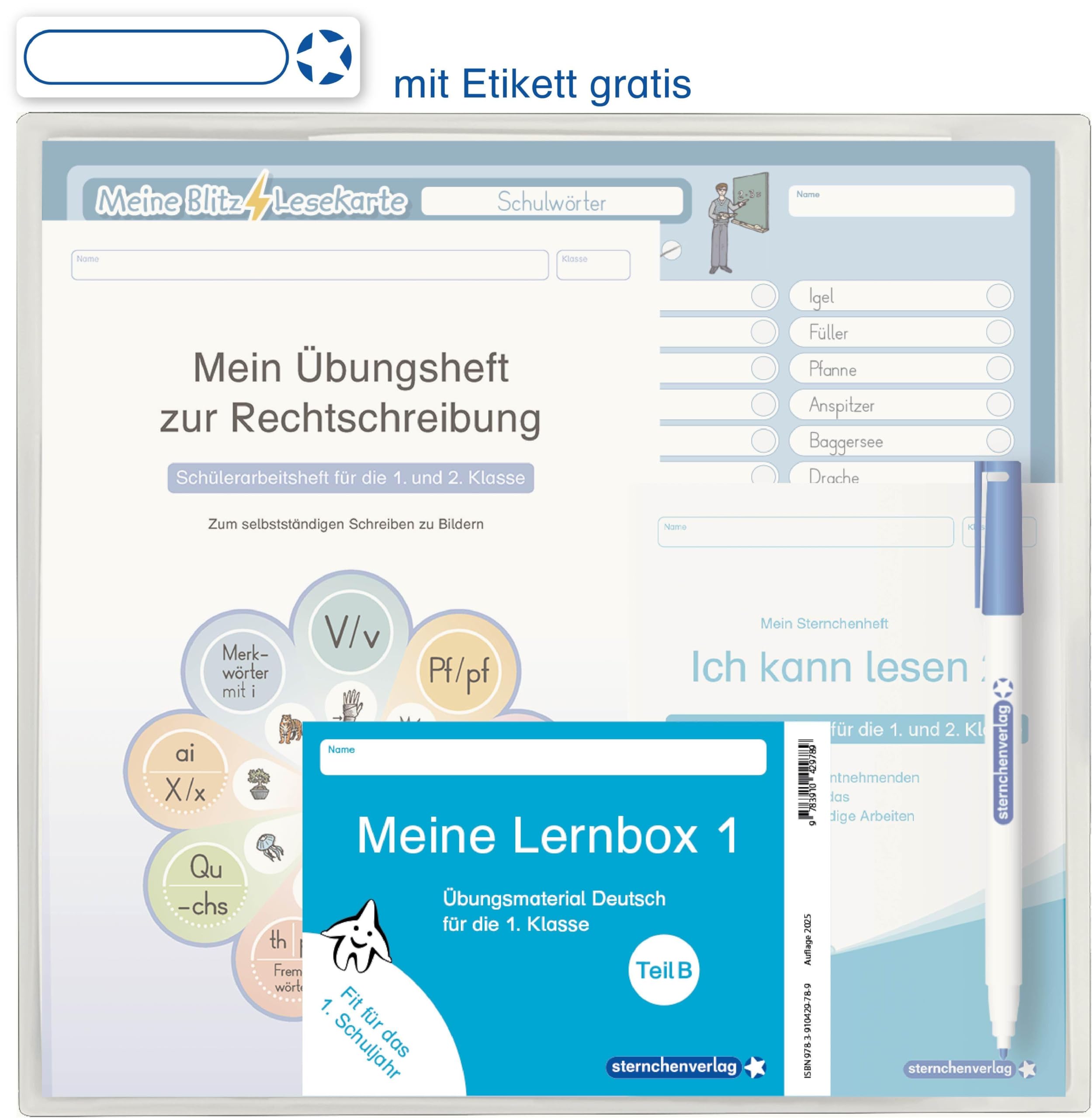 Meine Lernbox 1 - Teil B - Deutsch - Fit für das 1. Schuljahr Education & Training