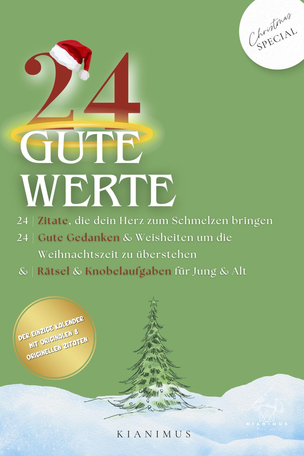 24 Gute Werte: Adventskalender für Achtsamkeit und Glück | Inspirierender Weihnachtskalender mit 24 besinnlichen & einzigartigen Sprüchen und Zitaten ... – Das perfekte Geschenk für Frauen und Männer Poetry