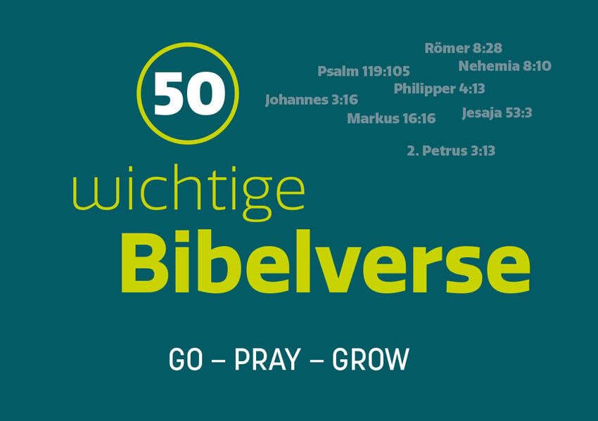 50 wichtige Bibelverse | Luther: GO – PRAY – GROW Religion & Esotericism