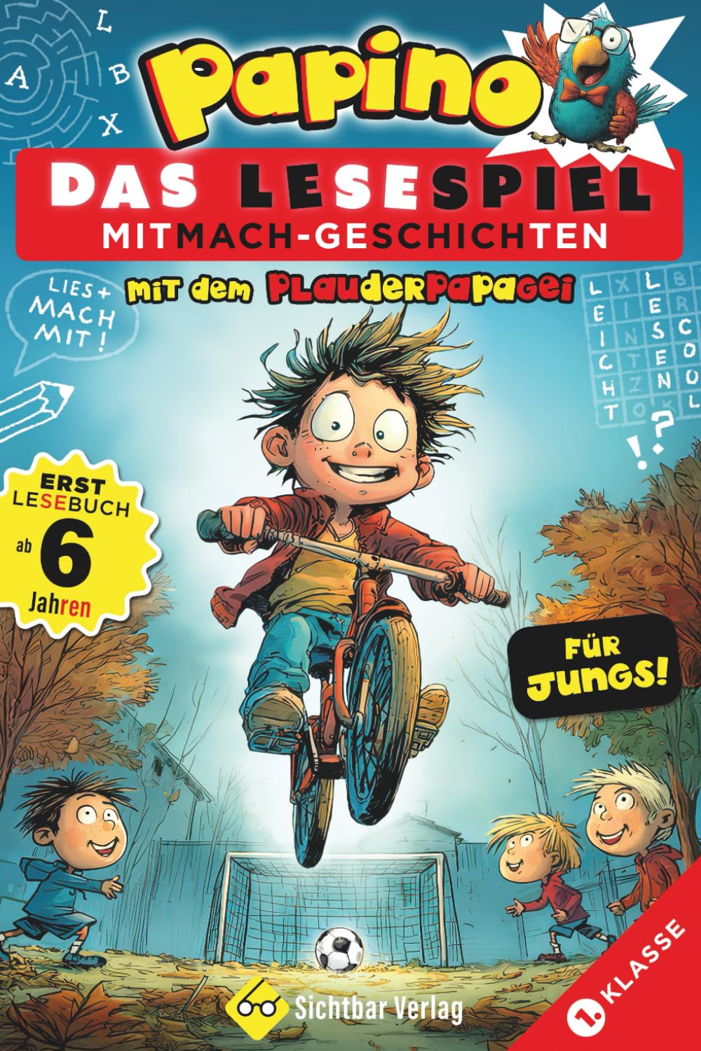Papino – das Lesespiel: Mitmach-Geschichten mit dem Plauderpapagei (Für Jungs | Erstlesebuch ab 6 Jahren) Study Guides