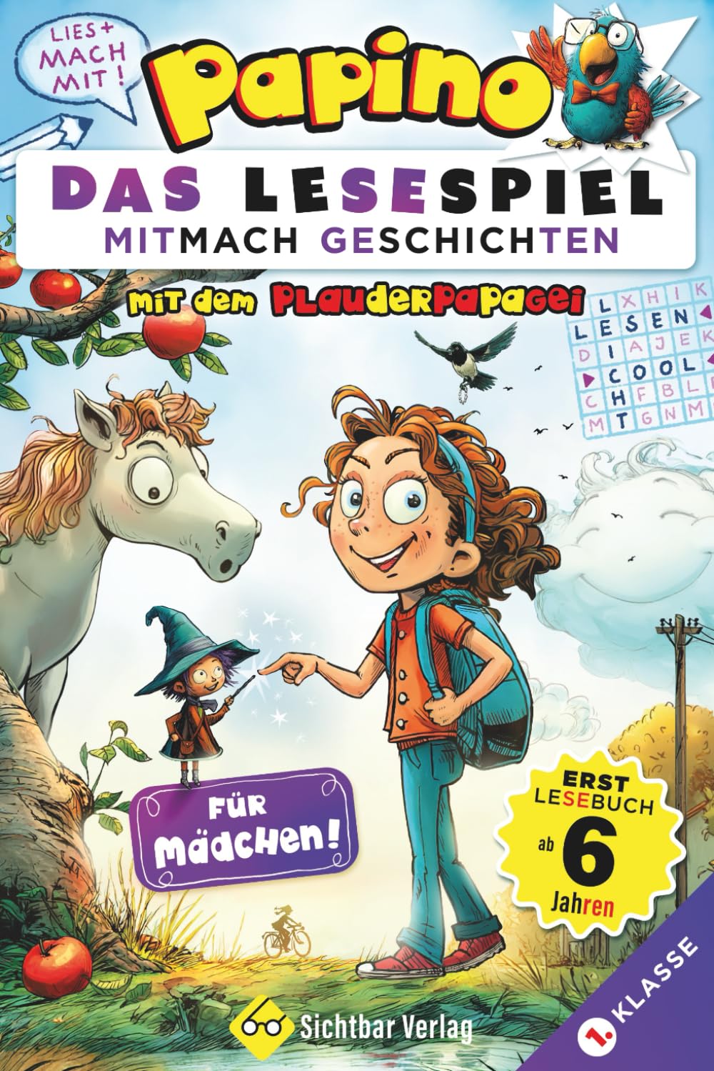 Papino – das Lesespiel: Mitmach-Geschichten mit dem Plauderpapagei (Für Mädchen | Erstlesebuch ab 6 Jahren) Study Guides