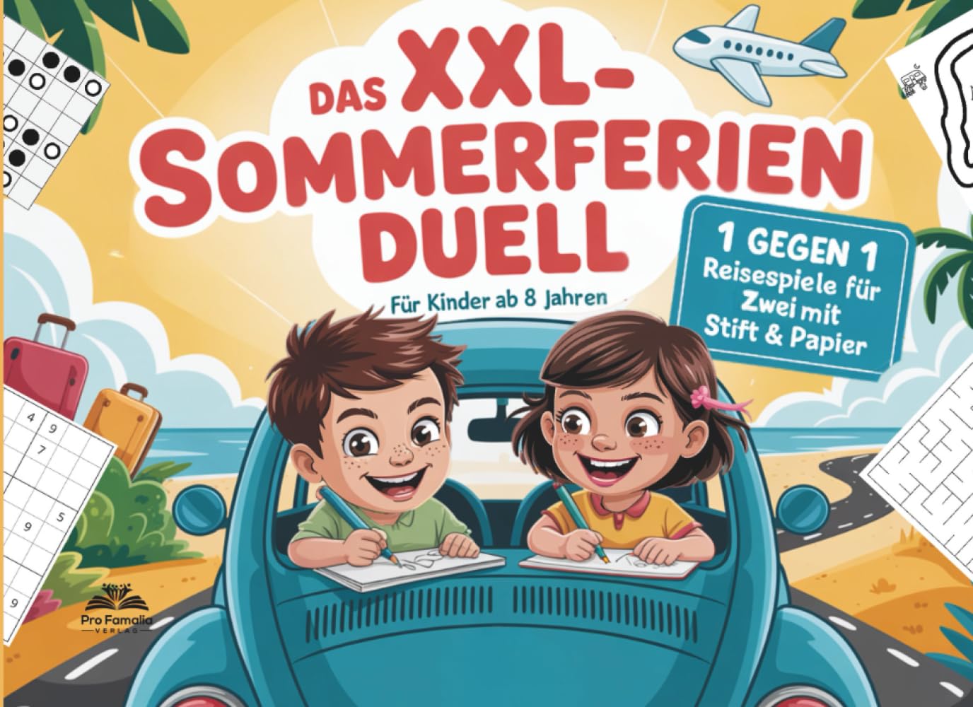Reisespiele für Zwei: Das XXL Sommerferien-Duell zum Ausfüllen mit Stift und Papier. book