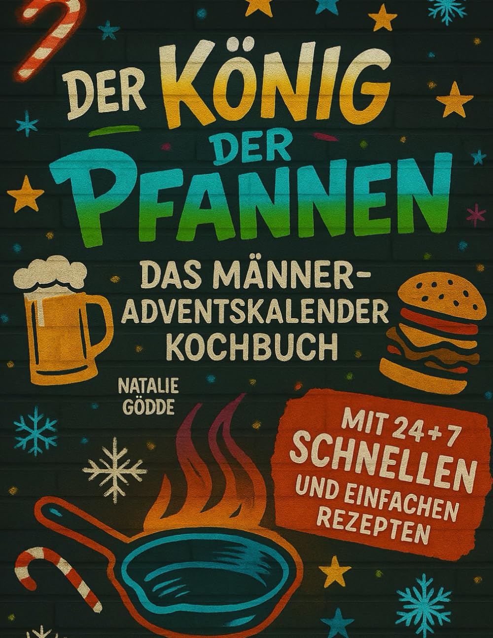Der König der Pfannen: Das Männer-Adventskalender-Kochbuch mit 24 + 7 schnellen und einfachen Rezepten Memories