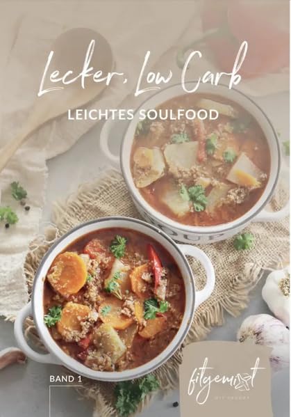 Fitgemixt „Lecker, Low Carb Band 1“ Kochbuch – 31 gesunde Rezepte mit dem Thermomix® | glutenfrei, zuckerfrei & familientauglich | Kochbuch passend für Thermomix® TM5, TM6, TM7 & mehr* Leisure, Home & Garden