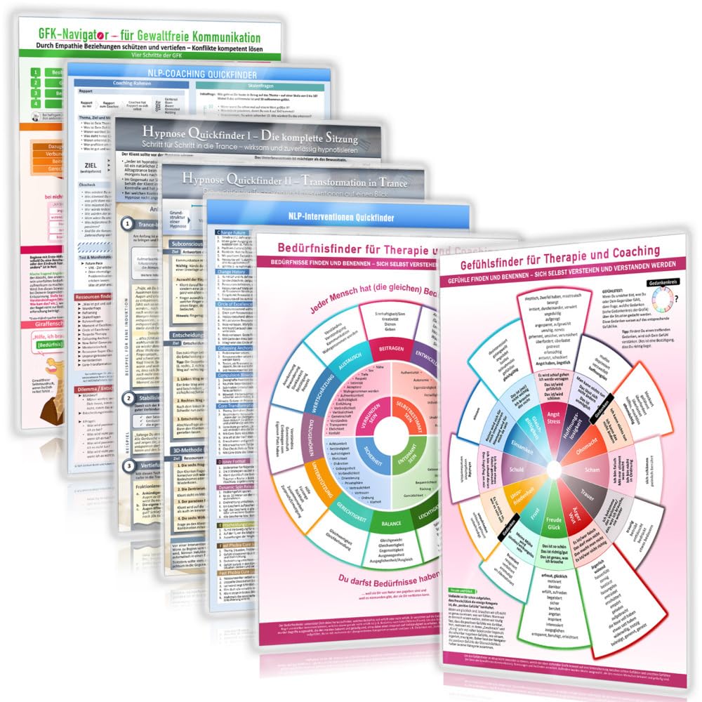 Das Transformations-Set für Coaching & Kommunikation (2024) – Gezielte Prozesslenkung, effektive Themenauflösung, schnelle Kernentdeckung - ... Hypnose – 7teilig, DINA4, laminiert Medicine