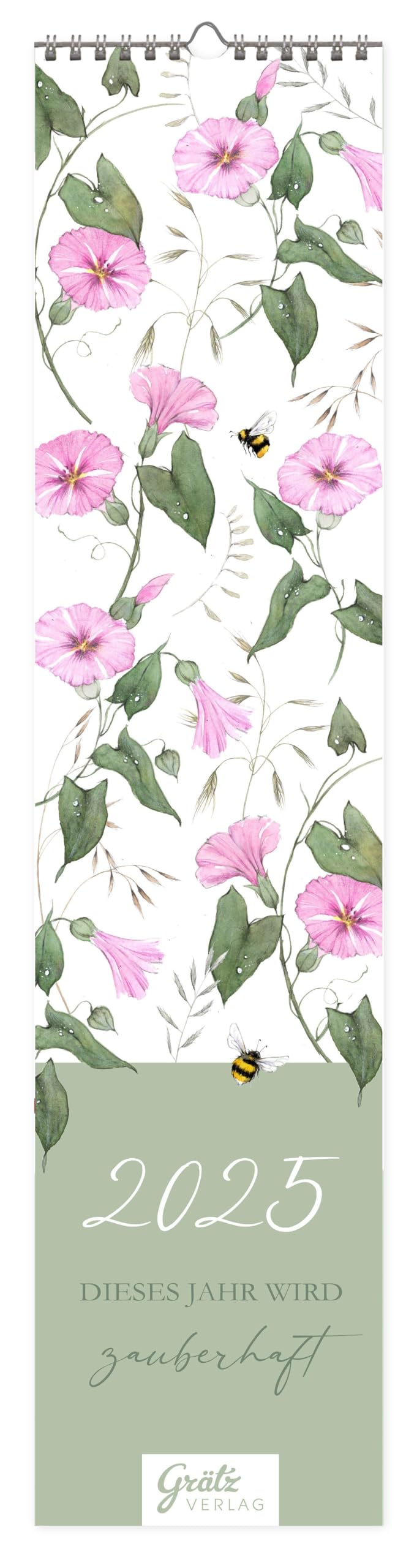Monatsplaner 2025: Rosa Blüten Calendars