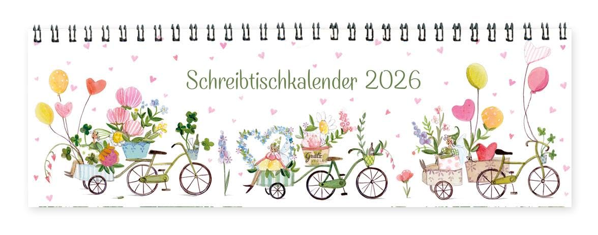 Tischkalender Auf ins Glück 2026: Blüten Film, Art & Culture