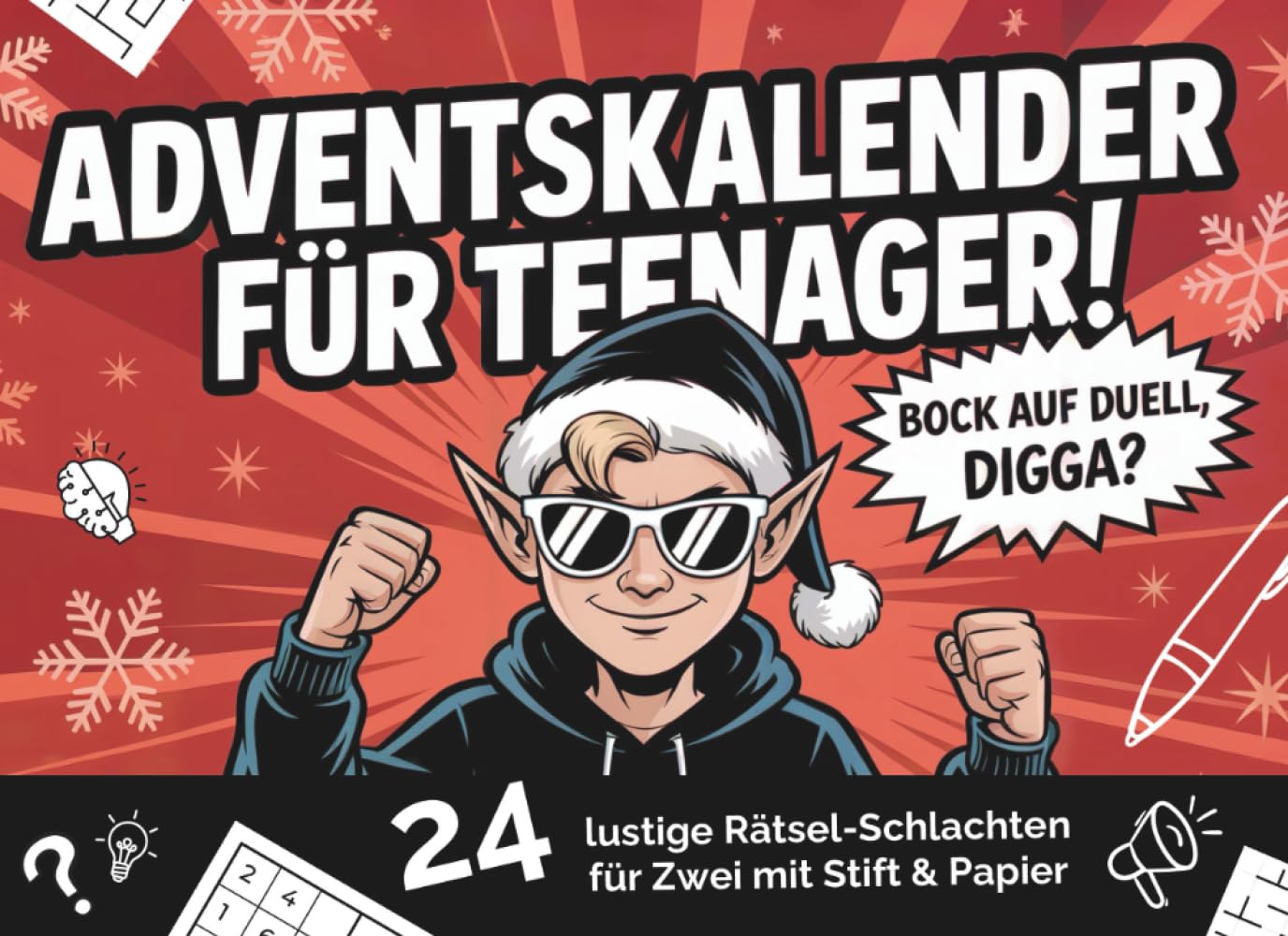Adventskalender für Teenager: Bock auf Duell, Digga? 24 lustige Rätsel-Schlachten für Zwei mit Stift & Papier Lifestyle