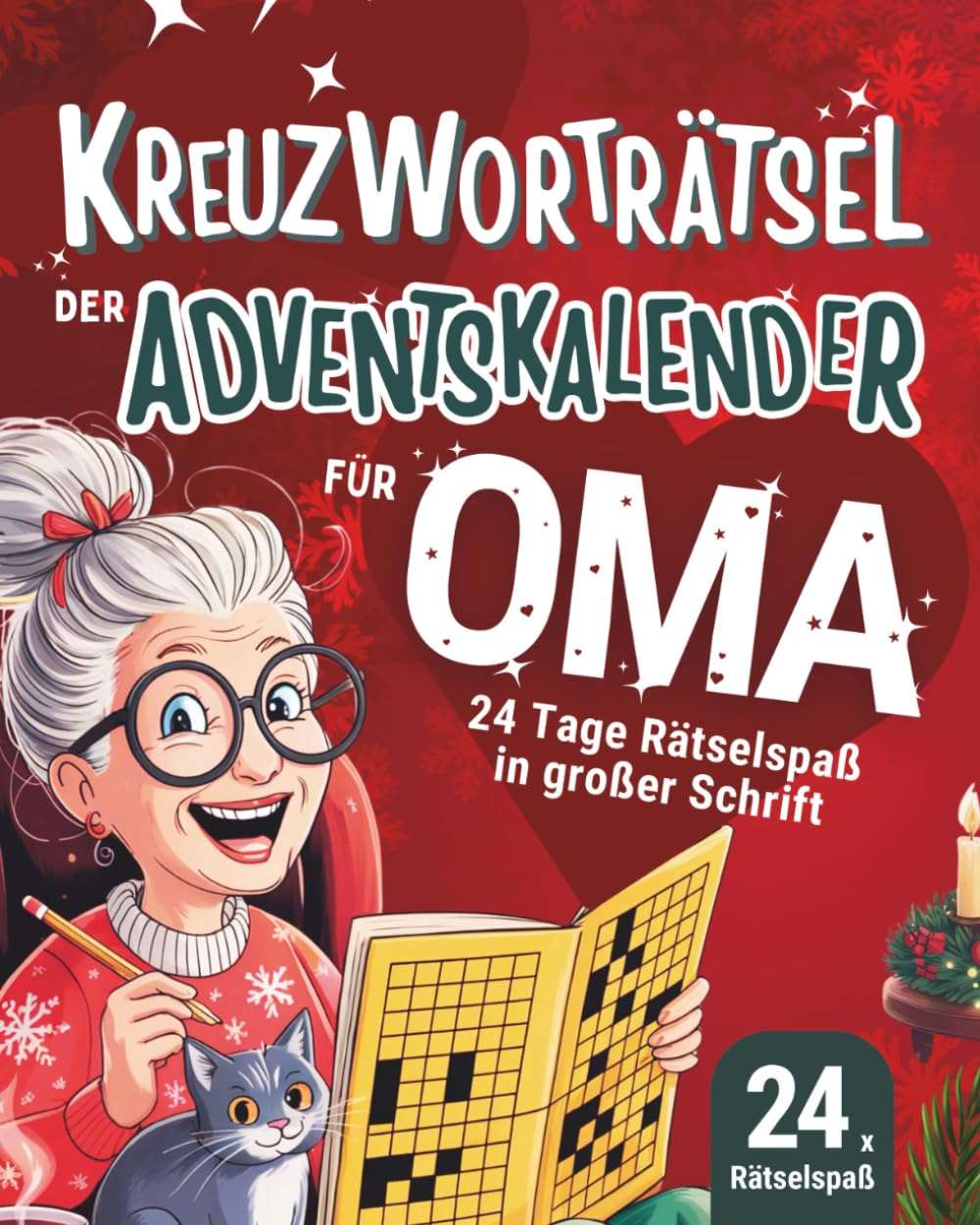 Kreuzworträtsel - Der Adventskalender für Oma: 24 Tage Rätselspaß in großer Schrift | das perfekte Geschenk zur Weihnachtszeit Lifestyle