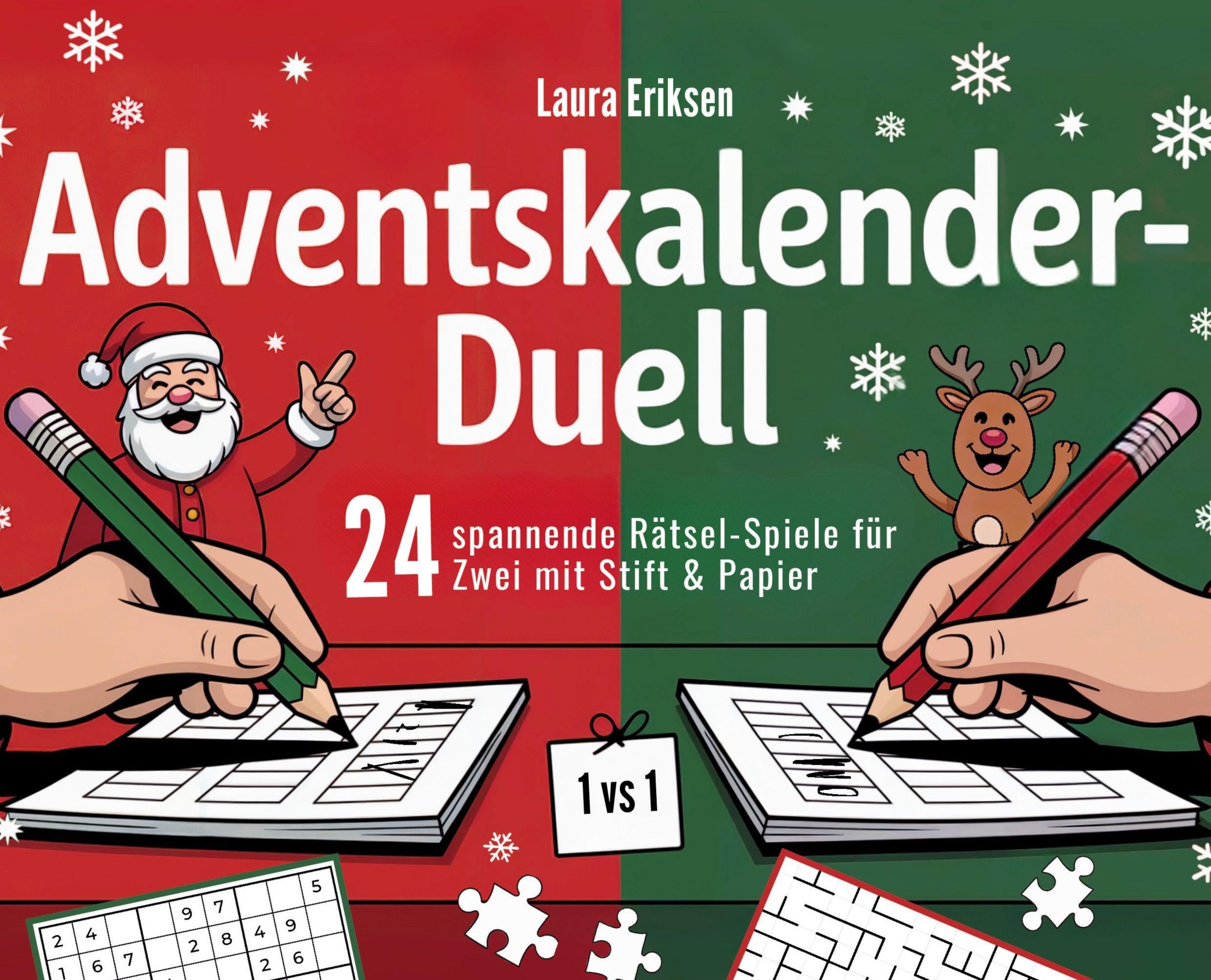 Adventskalender-Duell: 24 spannende Rätsel-Spiele für Zwei mit Stift & Papier Lifestyle