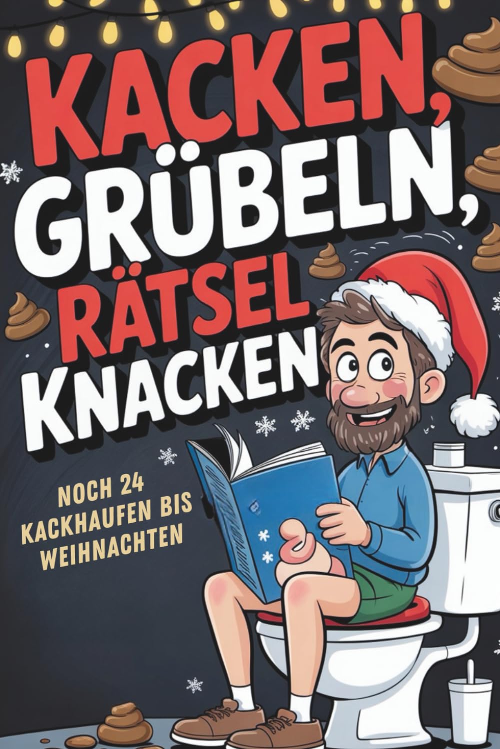 Kacken, grübeln, Rätsel knacken – Klo Adventskalender: Noch 24 Kackhaufen bis Weihnachten: Rätsel, Sprüche, Fun Facts und mehr – dein täglicher Toilettenspaß im Advent Lifestyle