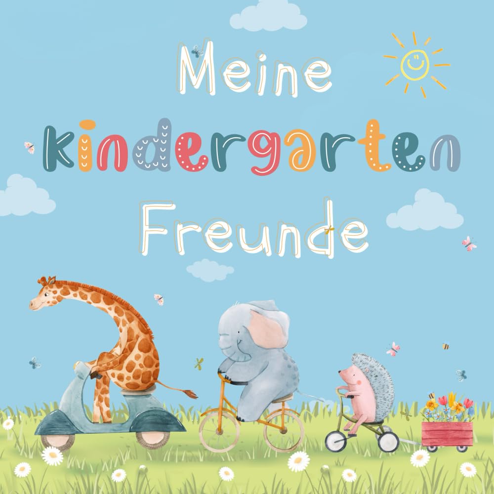Meine Kindergarten Freunde: Kindergarten Freundebuch für Jungs und Mädchen 25 Kindergartenfreunde 4 Erzieher*innen Manga