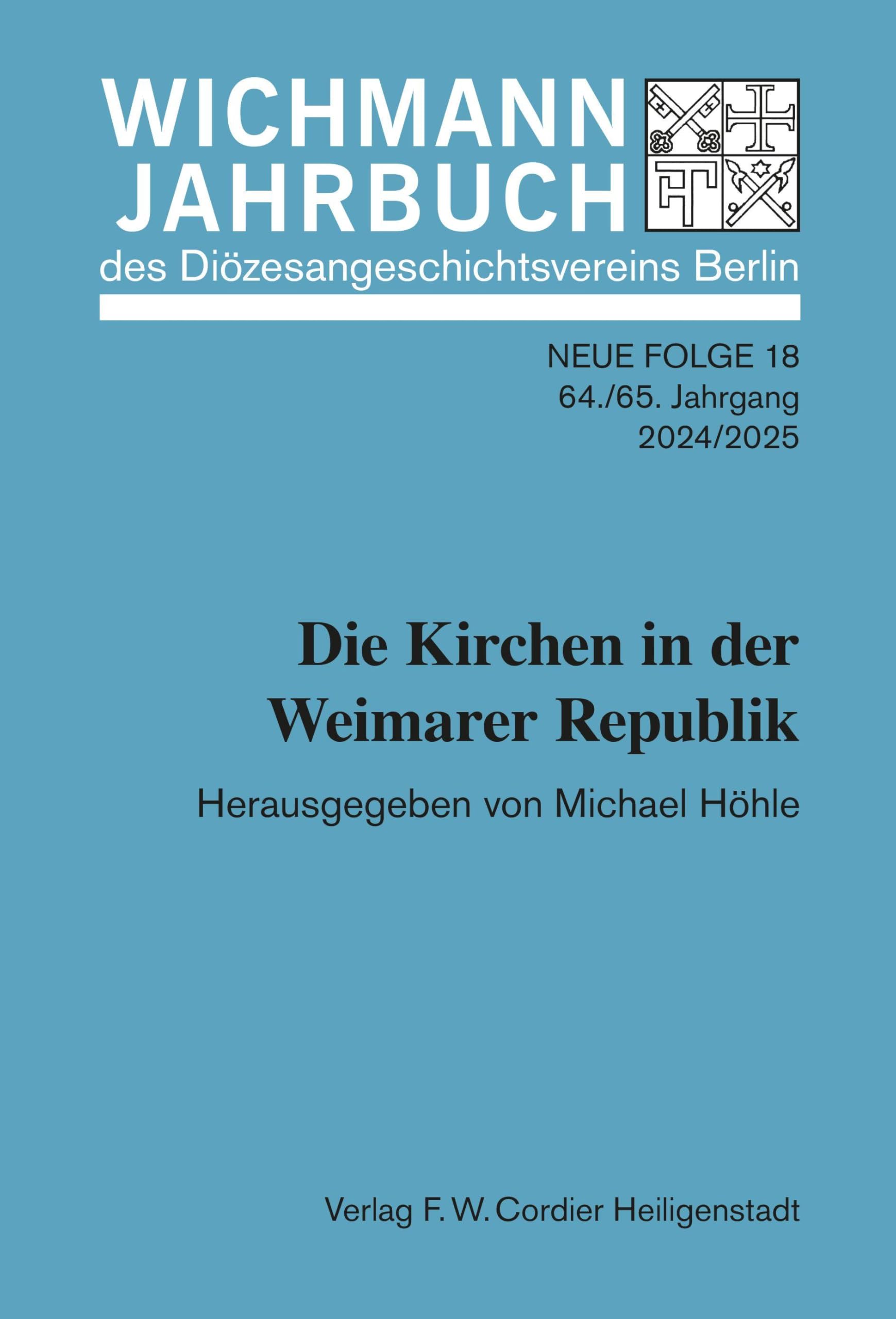 Wichmann-Jahrbuch des Diözesangeschichtsvereins Berlin German history